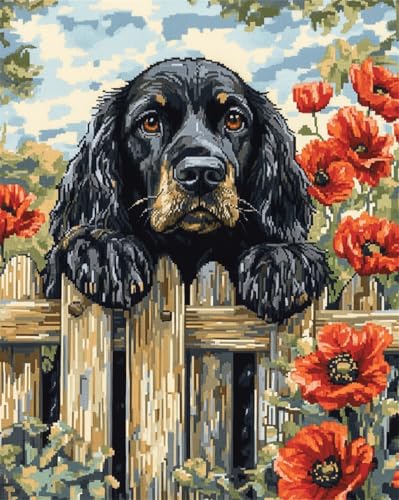N.LANSHAN Hund Tier Diy Teppich Set Cartoon-Cocker-Spaniel Diy-Knüpfset,Handarbeit,Stickerei,Wandteppich,Teppichherstellung,Geschenk Für Heimwerker 80x115cm N.LANSHAN Hund Tier Diy Teppich Set Cartoon-Cocker-Spaniel Diy-Knüpfset,Handarbeit,Stickerei,Wandteppich,Teppichherstellung,Geschenk Für Heimwerker 80x115cm von N.LANSHAN