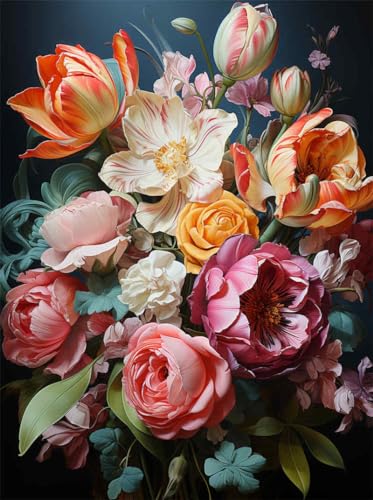 N.LANSHAN Stickerei-Kreuzstich-Set, Wunderschöne Blumenkollektion 30X40Cm Romantisch, Gestempelt Mit Gedrucktem Muster, Starter-Set Diy Stickbilder Vorgedruckt Kreuzstich Für Anfänger Home D N.LANSHAN Stickerei-Kreuzstich-Set, Wunderschöne Blumenkollektion 30X40Cm Romantisch, Gestempelt Mit Gedrucktem Muster, Starter-Set Diy Stickbilder Vorgedruckt Kreuzstich Für Anfänger Home D von N.LANSHAN