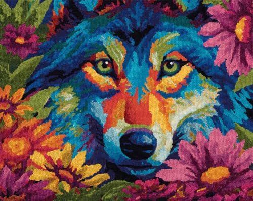 N.LANSHAN Tier Diy Knüpfen Set Teppich Fantasiewolf Diy-Häkelsets,Stickset,Knüpfteppich-Set Für Anfänger,Handarbeit,Heimdekoration 55x75cm N.LANSHAN Tier Diy Knüpfen Set Teppich Fantasiewolf Diy-Häkelsets,Stickset,Knüpfteppich-Set Für Anfänger,Handarbeit,Heimdekoration 55x75cm von N.LANSHAN