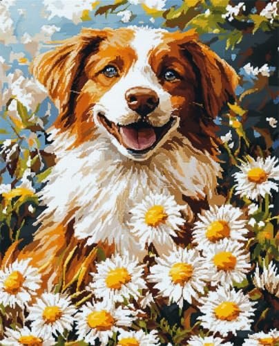 N.LANSHAN Tier Diy Knüpfteppich Hund Und Gänseblümchen Teppich-Sets Für Anfänger: Wandteppich-Set,Stickerei,Fußmatten,Fußmatte,Geschenk 55x75cm N.LANSHAN Tier Diy Knüpfteppich Hund Und Gänseblümchen Teppich-Sets Für Anfänger: Wandteppich-Set,Stickerei,Fußmatten,Fußmatte,Geschenk 55x75cm von N.LANSHAN