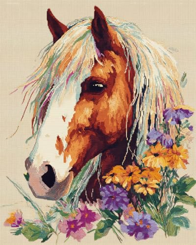 N.LANSHAN Tier Diy Knüpfteppich Pferd Und Blumen Knüpfpackungen Für Teppiche Zum Selbermachen Für Familie Und Freunde,Handarbeit,Kreuzstich,Bastelset,Geschenk 100x140cm N.LANSHAN Tier Diy Knüpfteppich Pferd Und Blumen Knüpfpackungen Für Teppiche Zum Selbermachen Für Familie Und Freunde,Handarbeit,Kreuzstich,Bastelset,Geschenk 100x140cm von N.LANSHAN