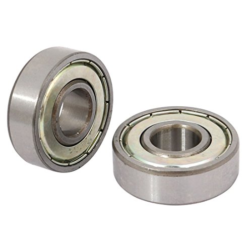 2 Stück 6201Z Doppel-Schilder aus Metall, Kugellager, tief, 12 mm x 32 mm x 10 mm von NA