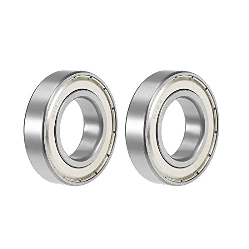 2 Stück R18ZZ Kugellager mit Hohlkehlung, 1-1/8"x2-1/8"x1 / 2", doppelt geschirmt von NA