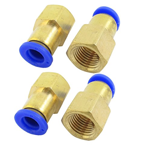 4 Stück 1/4PT Innengewinde, 8 mm, Pneumatik-Schlauch Air Quick Kupplung, Dichtung von NA
