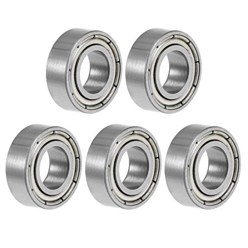 603ZZ Kugellager, tief, 3 x 9 x 4 mm, Kugellager aus verchromtem Stahl, doppelt geschirmt, 5 Stück 603ZZ Kugellager, tief, 3 x 9 x 4 mm, Kugellager aus verchromtem Stahl, doppelt geschirmt, 5 Stück von NA
