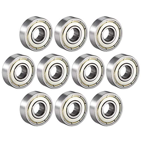 608ZZ Kugellager Double Shield 608-2Z 80018, Z1, 8 mm x 22 mm x 7 mm (10er Pack) von NA