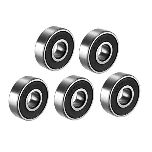 6201RZ Tiefenlager Single Schild 160201K Verchromte Stahllager 12mm x 32mm x 10mm (5-er Pack) von NA