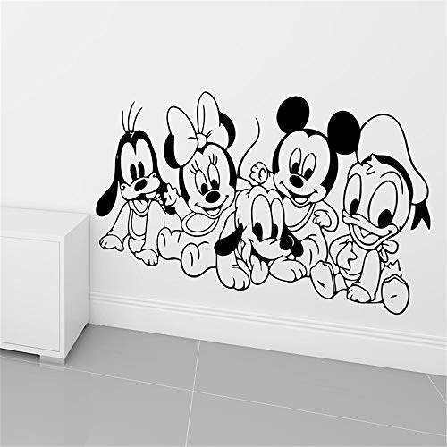 Minnie Mouse Wandtattoo Cartoon Disney Mickey Minnie Maus Mit Freund Für Wohnkultur Kindergarten Kinderzimmer Dekoration Wandbild von NA
