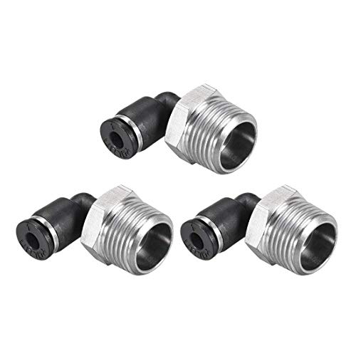 Push to Connect Tube Fitting Male Elbow 4 mm Tube OD X 3/8 NPT Thread Pneumatic Air Push Fit Lock Fitting 3 Stück Push to Connect Tube Fitting Male Elbow 4 mm Tube OD X 3/8 NPT Thread Pneumatic Air Push Fit Lock Fitting 3 Stück von NA