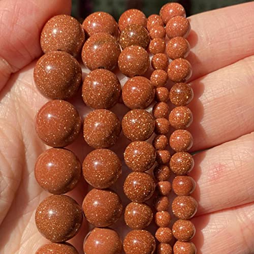 4–10 mm Natursteinperlen, Türkis, Lava, Achate, Tigerauge, lose, runde Zwischenperlen für die Schmuckherstellung, DIY-Armbandzubehör, goldener Sandstein, China, 10 mm, 36–37 Stück 4–10 mm Natursteinperlen, Türkis, Lava, Achate, Tigerauge, lose, runde Zwischenperlen für die Schmuckherstellung, DIY-Armbandzubehör, goldener Sandstein, China, 10 mm, 36–37 Stück von NAABHIKA