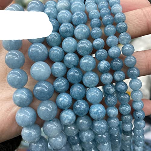 Natürlicher Edelstein Blauer Chalcedon Aquamarine Angelit Perlen Stein Runde Lose Perlen 4 6 8 10 12 mm Für die Schmuckherstellung Diy Armbänder 15 "-6 mm 59 bis 63 Stk Natürlicher Edelstein Blauer Chalcedon Aquamarine Angelit Perlen Stein Runde Lose Perlen 4 6 8 10 12 mm Für die Schmuckherstellung Diy Armbänder 15 "-6 mm 59 bis 63 Stk von NAABHIKA