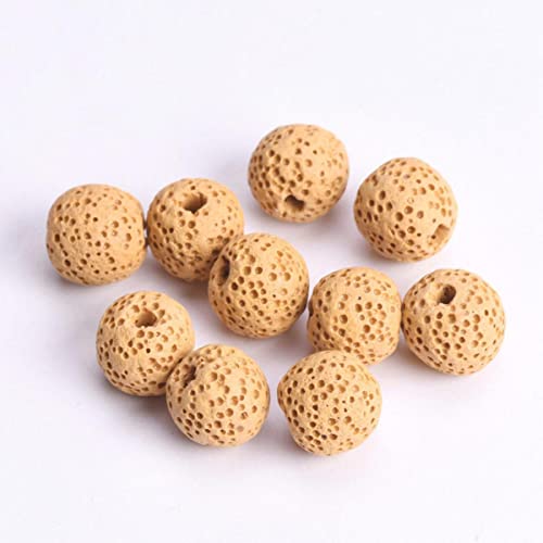 Natürlicher Vulkan-Lava-Stein, rund, 6 mm, 8 mm, 10 mm, 12 mm, 14 mm, 16 mm, lose Perlen, viel für die Schmuckherstellung, DIY-Armband-Ergebnisse, gelb, 8 mm, 30 Stück Natürlicher Vulkan-Lava-Stein, rund, 6 mm, 8 mm, 10 mm, 12 mm, 14 mm, 16 mm, lose Perlen, viel für die Schmuckherstellung, DIY-Armband-Ergebnisse, gelb, 8 mm, 30 Stück von NAABHIKA