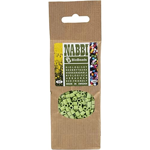 NABBI® BioBeadsbiologisch abbaubar, 1.000 Stück, Pastellgrün von NABBI
