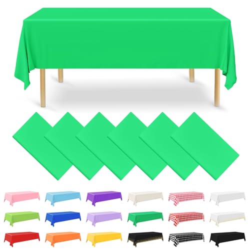 NACHLYNN 6 Stück Einweg Tischdecke 137 x 274 cm Dunkelgrün Rechteckige Tischabdeckung Wasserdicht Gartentischdecke für Festivals Party Hochzeiten Brautpartys Geburtstag Dekorationen NACHLYNN 6 Stück Einweg Tischdecke 137 x 274 cm Dunkelgrün Rechteckige Tischabdeckung Wasserdicht Gartentischdecke für Festivals Party Hochzeiten Brautpartys Geburtstag Dekorationen von NACHLYNN