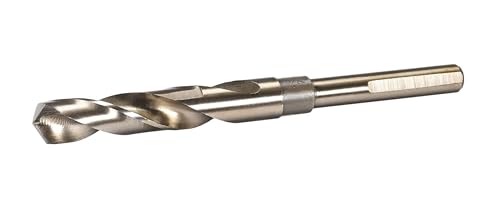 NACX 14 mm Kobaltbohrer mit reduziertem Schaft, HSS 6542 Hochgeschwindigkeitsstahl-Spiralbohrer mit 1,27 cm Schaft für Edelstahl, Legierung, Metall, Kunststoff, Holz NACX 14 mm Kobaltbohrer mit reduziertem Schaft, HSS 6542 Hochgeschwindigkeitsstahl-Spiralbohrer mit 1,27 cm Schaft für Edelstahl, Legierung, Metall, Kunststoff, Holz von NACX