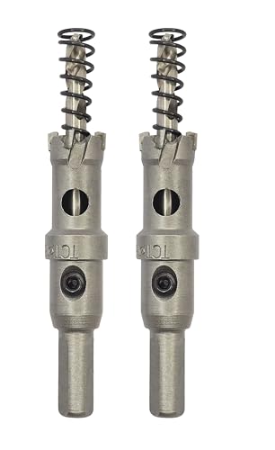 NACX 16,5 mm TCT-Lochsägenbohrer, Wolframkarbid-Zähne, Lochsäge für Edelstahl, Aluminium, Legierung, Kupferblech, 2 Stück NACX 16,5 mm TCT-Lochsägenbohrer, Wolframkarbid-Zähne, Lochsäge für Edelstahl, Aluminium, Legierung, Kupferblech, 2 Stück von NACX