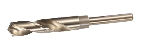 NACX 18 mm Kobaltbohrer mit reduziertem Schaft, HSS 6542 Hochgeschwindigkeitsstahl-Spiralbohrer mit 1,27 cm Schaft für Edelstahl, Legierung, Metall, Kunststoff, Holz NACX 18 mm Kobaltbohrer mit reduziertem Schaft, HSS 6542 Hochgeschwindigkeitsstahl-Spiralbohrer mit 1,27 cm Schaft für Edelstahl, Legierung, Metall, Kunststoff, Holz von NACX