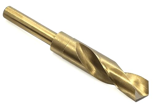 NACX Kobaltbohrer mit reduziertem Schaft, 21 mm, HSS 6542 Hochgeschwindigkeitsstahl-Spiralbohrer mit 1,27 cm Schaft für Metall, Kunststoff, Holz NACX Kobaltbohrer mit reduziertem Schaft, 21 mm, HSS 6542 Hochgeschwindigkeitsstahl-Spiralbohrer mit 1,27 cm Schaft für Metall, Kunststoff, Holz von NACX