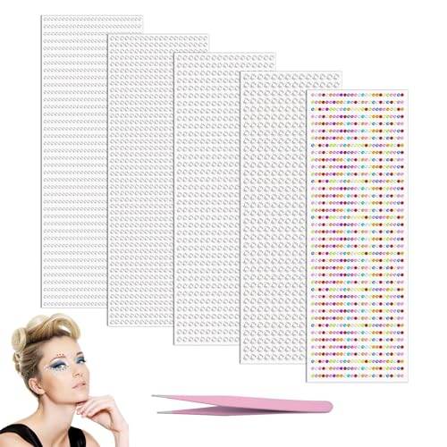 4130 Stück Glitzersteine Selbstklebend, 5 Blatt Strasssteine Selbstklebend Strass Sticker 3-6mm Rund Strasssteine zum Aufkleben, Glitzersteine mit Pinzette Schmucksteine für Gesicht Nägel DIY 4130 Stück Glitzersteine Selbstklebend, 5 Blatt Strasssteine Selbstklebend Strass Sticker 3-6mm Rund Strasssteine zum Aufkleben, Glitzersteine mit Pinzette Schmucksteine für Gesicht Nägel DIY von NAEBRO