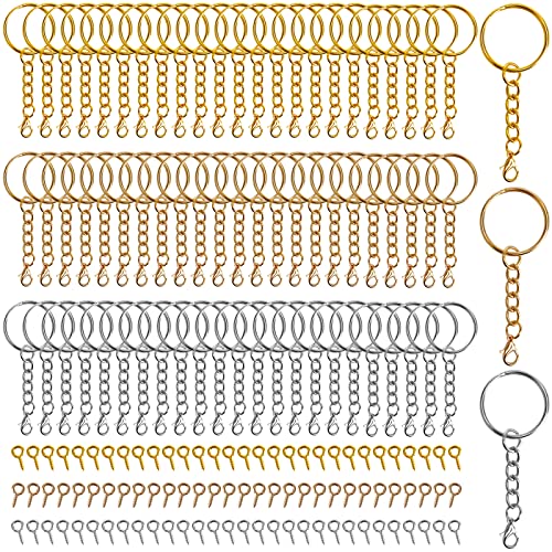 Schl¨¹sselanh?nger Ringe Set, 90 St¨¹ck Schl¨¹sselring mit Kette und 120 St¨¹ck?Klein ?senschraube, 25mm Schl¨¹sselanh?nger Ringe zum Basteln, Schl¨¹sselanh?nger f¨¹r DIY Handwerk Schmuckherstellung Schl¨¹sselanh?nger Ringe Set, 90 St¨¹ck Schl¨¹sselring mit Kette und 120 St¨¹ck?Klein ?senschraube, 25mm Schl¨¹sselanh?nger Ringe zum Basteln, Schl¨¹sselanh?nger f¨¹r DIY Handwerk Schmuckherstellung von NAEBRO