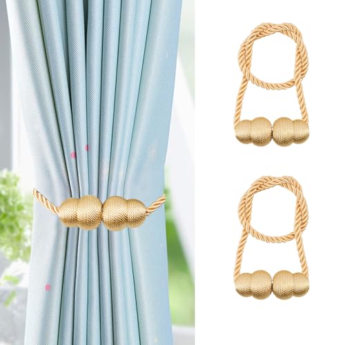 NAHUAA 2 Stück Vorhang Raffhalter Magnetisch Raffhalter für Vorhänge Magnetisch Gold Raffhalter für Gardinen Magnet 50 cm für Zuhause und Büro, Fenstervorhänge NAHUAA 2 Stück Vorhang Raffhalter Magnetisch Raffhalter für Vorhänge Magnetisch Gold Raffhalter für Gardinen Magnet 50 cm für Zuhause und Büro, Fenstervorhänge von NAHUAA