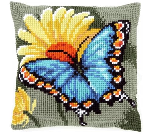 Diy-Stick-Kissenbezug-Set Für Anfänger, Chrysantheme, Schmetterling 45X45Cm Diy-Kissenbezug, Kreuzstich-Set Mit Blumenmuster Für Erwachsene, Dekorativer Blumen Kissenbezug, Nähzubehör Für Heimdekorat Diy-Stick-Kissenbezug-Set Für Anfänger, Chrysantheme, Schmetterling 45X45Cm Diy-Kissenbezug, Kreuzstich-Set Mit Blumenmuster Für Erwachsene, Dekorativer Blumen Kissenbezug, Nähzubehör Für Heimdekorat von NAHUIGOOD