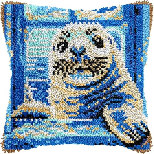Knüpfteppich Zum Selber Knüpf-Sets Mit Kissen Knüpfen-Set,Kissenbezug-Set Für Erwachsene Und Kinder Latch Hook Kit Heimaccessoire Süßes Faultier 43X43Cm Knüpfteppich Zum Selber Knüpf-Sets Mit Kissen Knüpfen-Set,Kissenbezug-Set Für Erwachsene Und Kinder Latch Hook Kit Heimaccessoire Süßes Faultier 43X43Cm von NAHUIGOOD