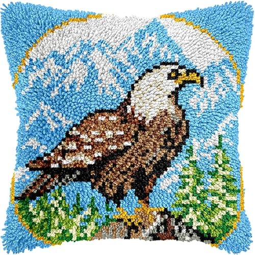Latch Hook Kissen Kit, Tier Knüpfkissen Set Für Anfänger Erwachsene Oder Kinder Zum Selber Knüpfen,Diy Knüpfteppich Knüpfpackung, Knüpfhaken Set Vogel 43X43Cm Latch Hook Kissen Kit, Tier Knüpfkissen Set Für Anfänger Erwachsene Oder Kinder Zum Selber Knüpfen,Diy Knüpfteppich Knüpfpackung, Knüpfhaken Set Vogel 43X43Cm von NAHUIGOOD