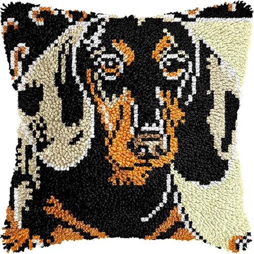 NAHUIGOOD Knüpfkissen-Set,Diy Knüpfhaken, Teppich-Stickset, Häkel-Leinenmuster, Handarbeiten Für Kinder, Erwachsene Und Anfänger Labrador 43X43Cm NAHUIGOOD Knüpfkissen-Set,Diy Knüpfhaken, Teppich-Stickset, Häkel-Leinenmuster, Handarbeiten Für Kinder, Erwachsene Und Anfänger Labrador 43X43Cm von NAHUIGOOD