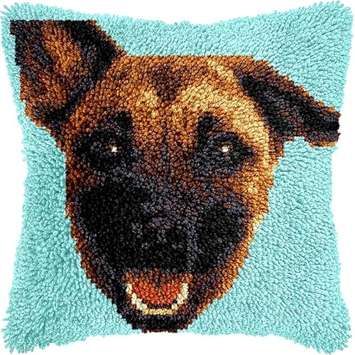 NAHUIGOOD Knüpfkissen-Set,Diy Knüpfhaken, Teppich-Stickset, Häkel-Leinenmuster, Handarbeiten Für Kinder, Erwachsene Und Anfänger Tier Hund 43X43Cm NAHUIGOOD Knüpfkissen-Set,Diy Knüpfhaken, Teppich-Stickset, Häkel-Leinenmuster, Handarbeiten Für Kinder, Erwachsene Und Anfänger Tier Hund 43X43Cm von NAHUIGOOD