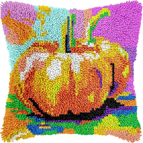NAHUIGOOD Knüpfkissen Zum Selber Knüpfen Knüpfen Set Knüpfteppiche Set 3D Handgemachte Geschenke Knüpfteppich Für Kinder Und Erwachsene Knüpfset Kürbis 43X43Cm NAHUIGOOD Knüpfkissen Zum Selber Knüpfen Knüpfen Set Knüpfteppiche Set 3D Handgemachte Geschenke Knüpfteppich Für Kinder Und Erwachsene Knüpfset Kürbis 43X43Cm von NAHUIGOOD