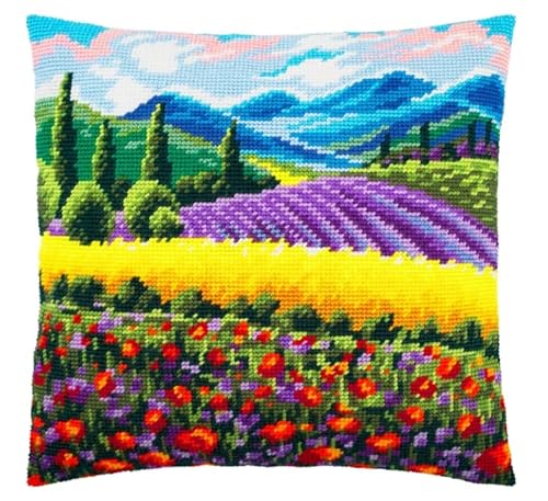 NAHUIGOOD Kreuzstich Kissen Vorgedruckt, Blumenmeer 45X45Cm 11Ct Stickset Für Kreuzstichkissen,Stickset Anfänger Diy Kreuzstichkissen Zum Dekorieren Handstickerei Kissenbezug Set NAHUIGOOD Kreuzstich Kissen Vorgedruckt, Blumenmeer 45X45Cm 11Ct Stickset Für Kreuzstichkissen,Stickset Anfänger Diy Kreuzstichkissen Zum Dekorieren Handstickerei Kissenbezug Set von NAHUIGOOD