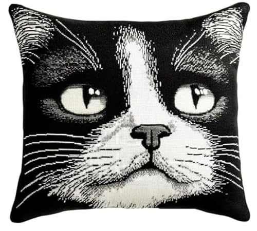 NAHUIGOOD Kreuzstich Kissen Vorgedruckt, Katze 45X45Cm 11Ct Stickset Für Kreuzstichkissen,Stickset Anfänger Diy Kreuzstichkissen Zum Dekorieren Handstickerei Kissenbezug Set NAHUIGOOD Kreuzstich Kissen Vorgedruckt, Katze 45X45Cm 11Ct Stickset Für Kreuzstichkissen,Stickset Anfänger Diy Kreuzstichkissen Zum Dekorieren Handstickerei Kissenbezug Set von NAHUIGOOD