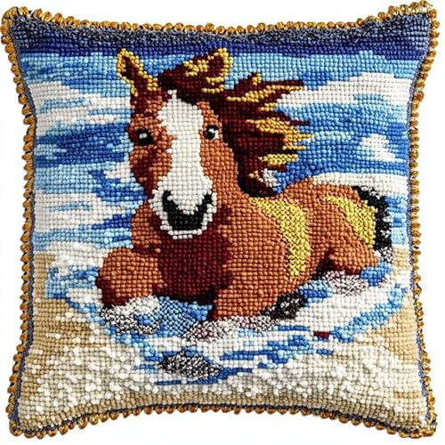 NAHUIGOOD Kreuzstich Kissen Vorgedruckt, Pferd 45X45Cm 11Ct Stickset Für Kreuzstichkissen,Stickset Anfänger Diy Kreuzstichkissen Zum Dekorieren Handstickerei Kissenbezug Set NAHUIGOOD Kreuzstich Kissen Vorgedruckt, Pferd 45X45Cm 11Ct Stickset Für Kreuzstichkissen,Stickset Anfänger Diy Kreuzstichkissen Zum Dekorieren Handstickerei Kissenbezug Set von NAHUIGOOD