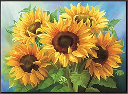 Sticken Set Erwachsene Sonnenblume 11Ct40X50Cm Stickset Punch Needle Set Cross Stitch Kit Stickbilder Für Kinder Sticken Kinder Dimensions Cross Stitch von NAHUIGOOD
