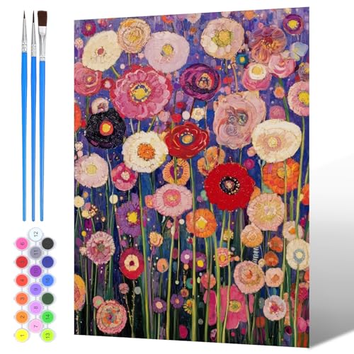 NAIMOER Blumengarten Malen Nach Zahlen Erwachsene, Malen Nach Zahlen Wildblumen für Kinder mit Pinseln Acrylpigment für Anfänger Jungen Mädchen Geschenk Wohndekoration 30x40cm NAIMOER Blumengarten Malen Nach Zahlen Erwachsene, Malen Nach Zahlen Wildblumen für Kinder mit Pinseln Acrylpigment für Anfänger Jungen Mädchen Geschenk Wohndekoration 30x40cm von NAIMOER