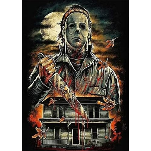 NAIMOER Diamond Painting Halloween Erwachsene, 5D Diamant Painting Horror Bilder Anfänger, Full Strass Stickerei Diamond Kunst für Home Wand Décor 30x40cm NAIMOER Diamond Painting Halloween Erwachsene, 5D Diamant Painting Horror Bilder Anfänger, Full Strass Stickerei Diamond Kunst für Home Wand Décor 30x40cm von NAIMOER