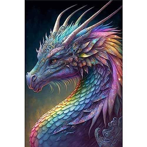 NAIMOER Drache Diamond Painting Kits für Erwachsene Kinder, 5D Diamant Painting Drache Bilder Erwachsene, Diamond Painting Tiere Bilder Kinder Malerei Set für Home Dekor 30x40cm NAIMOER Drache Diamond Painting Kits für Erwachsene Kinder, 5D Diamant Painting Drache Bilder Erwachsene, Diamond Painting Tiere Bilder Kinder Malerei Set für Home Dekor 30x40cm von NAIMOER