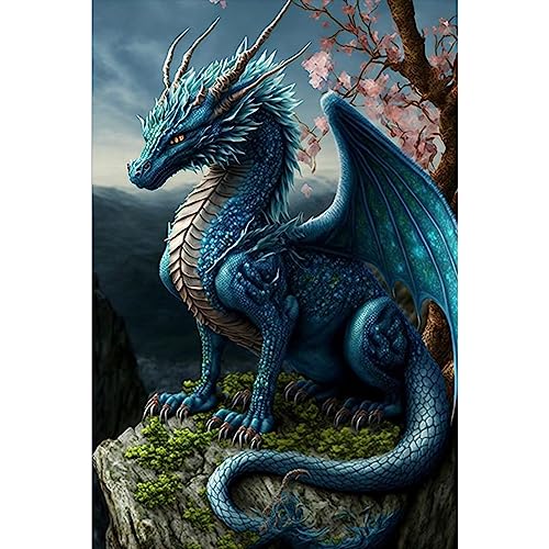 NAIMOER Drache Diamond Painting Kits für Erwachsene Kinder, 5D Diamant Painting Tiere Bilder Erwachsene, Diamond Painting Landschaft Bilder Kinder Malerei Set für Home Dekor 30x40cm NAIMOER Drache Diamond Painting Kits für Erwachsene Kinder, 5D Diamant Painting Tiere Bilder Erwachsene, Diamond Painting Landschaft Bilder Kinder Malerei Set für Home Dekor 30x40cm von NAIMOER