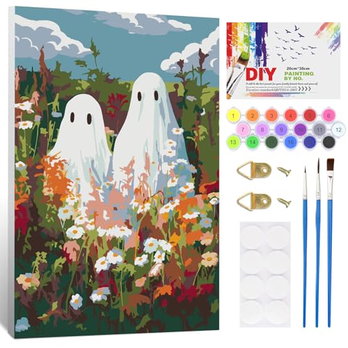 NAIMOER Geister Malen Nach Zahlen mit Rahmen Erwachsene, Landschaft Malen Nach Zahlen für Kinder, Digitale Gemälde für Home Decor Geschenke 20x30cm NAIMOER Geister Malen Nach Zahlen mit Rahmen Erwachsene, Landschaft Malen Nach Zahlen für Kinder, Digitale Gemälde für Home Decor Geschenke 20x30cm von NAIMOER