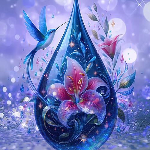 NAIMOER Kristall Diamond Painting Erwachsene, 5D Diamant Painting Bilder Erwachsene Diamond Painting Vogel DIY Diamant Malerei für Home Wand Décor 30x30cm von NAIMOER