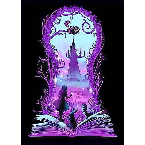 NAIMOER Princess Diamond Painting Kits für Erwachsene Kinder, 5D Diamant Painting Bilder Cartoon Erwachsene, DIY 5D Diamond Painting Kits Zauberbuch Diamant Malerei Set für Home Wand Dekor 30x40cm NAIMOER Princess Diamond Painting Kits für Erwachsene Kinder, 5D Diamant Painting Bilder Cartoon Erwachsene, DIY 5D Diamond Painting Kits Zauberbuch Diamant Malerei Set für Home Wand Dekor 30x40cm von NAIMOER