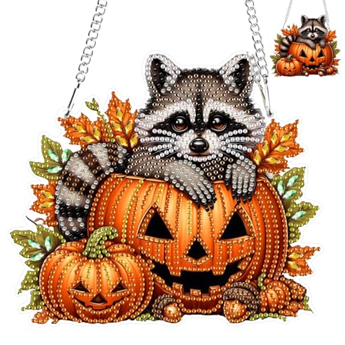 NAIMOER Raccoon Diamond Painting Anhänger, Hängende Diamant Malerei Tiere Kinder Erwachsene, Ornament Bastelset Set für Geschenk Mädchen 7-12Jahre Fensterbilder Wand Dekoration NAIMOER Raccoon Diamond Painting Anhänger, Hängende Diamant Malerei Tiere Kinder Erwachsene, Ornament Bastelset Set für Geschenk Mädchen 7-12Jahre Fensterbilder Wand Dekoration von NAIMOER