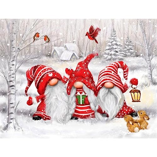 NAIMOER Weihnachtszwerge Diamond Painting Kits für Erwachsene Kinder, 5D Diamant Painting Weihnachten Bilder Erwachsene, Diamond Painting Gnome Bilder Kinder Malerei Set für Home Dekor 30x40cm NAIMOER Weihnachtszwerge Diamond Painting Kits für Erwachsene Kinder, 5D Diamant Painting Weihnachten Bilder Erwachsene, Diamond Painting Gnome Bilder Kinder Malerei Set für Home Dekor 30x40cm von NAIMOER