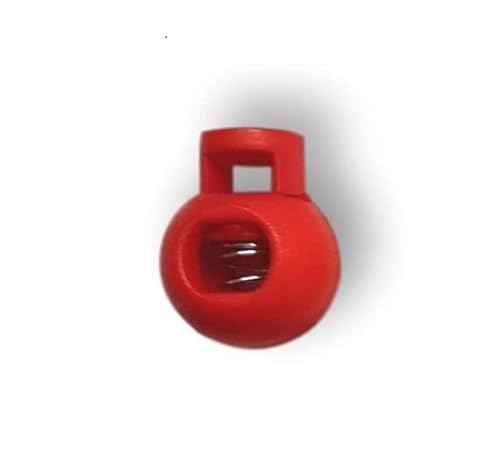 NAINA`S Kordelklemme Kordelstopper 22 x 17mm 1-Loch rund für Kordel,Seile,Jacken Ø 8mm Rot 10 Stück NAINA`S Kordelklemme Kordelstopper 22 x 17mm 1-Loch rund für Kordel,Seile,Jacken Ø 8mm Rot 10 Stück von NAINA`S