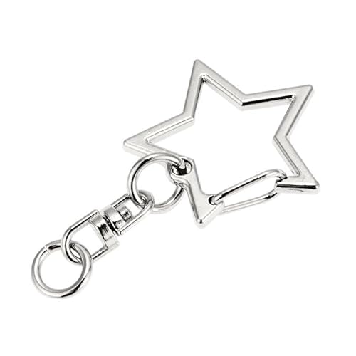 NAINA`S Schlüsselanhänger Karabiner Sternform Schüllesrung DIX Schlüsselbund Basteln 5 Stück von NAINA`S