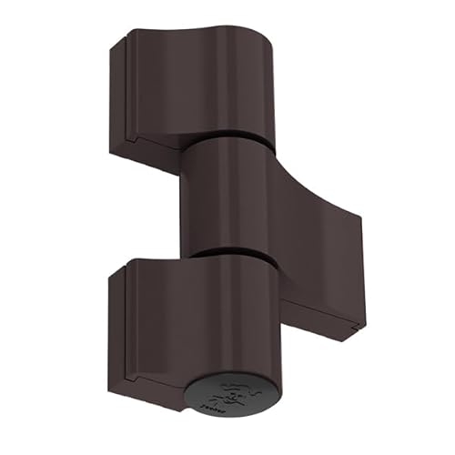 NAJDER Aluminium-Türscharnier - Jocker Typ - Aufschraubband - Dreiflügelige Scharniere - Scharnier - für Türen - 1 Stück - Montageabstand 67mm - Bronze RAL 8019 von NAJDER
