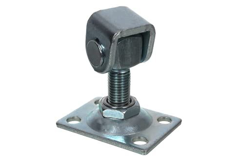 NAJDER Torband M16 mit Platte 55x75 mm Verstellbares Scharnier Tür Torscharnier Angel mit Schrauben und Muttern (M16 mit Platte 55x75 mm) von NAJDER