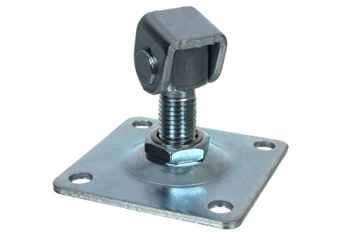 NAJDER Torband M16 mit Platte 75x75 mm Verstellbares Scharnier Tür Torscharnier Angel mit Schrauben und Muttern (M16 mit Platte 75x75 mm) von NAJDER