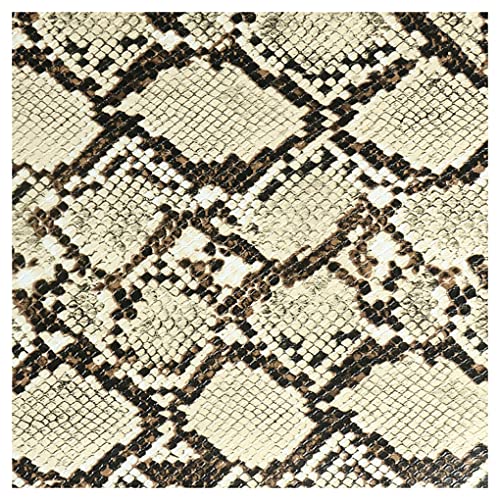 135x100cm Schlangenmuster Kunstleder Stoff Polsterstoff Meterware 1mm Dicke Vinyl Bezugsstoff zum Nähen DIY Basteln, Dekorationen, Sofastühle(Color:19) von NAKAN